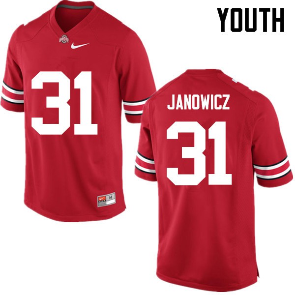 Ohio State Buckeyes #31 Vic Janowicz Youth High School Jersey Red